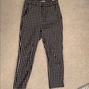 Hollister plaid printed pants